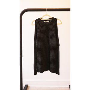 McQ Alexander McQueen Grey Cut-Out Sweater (Small)